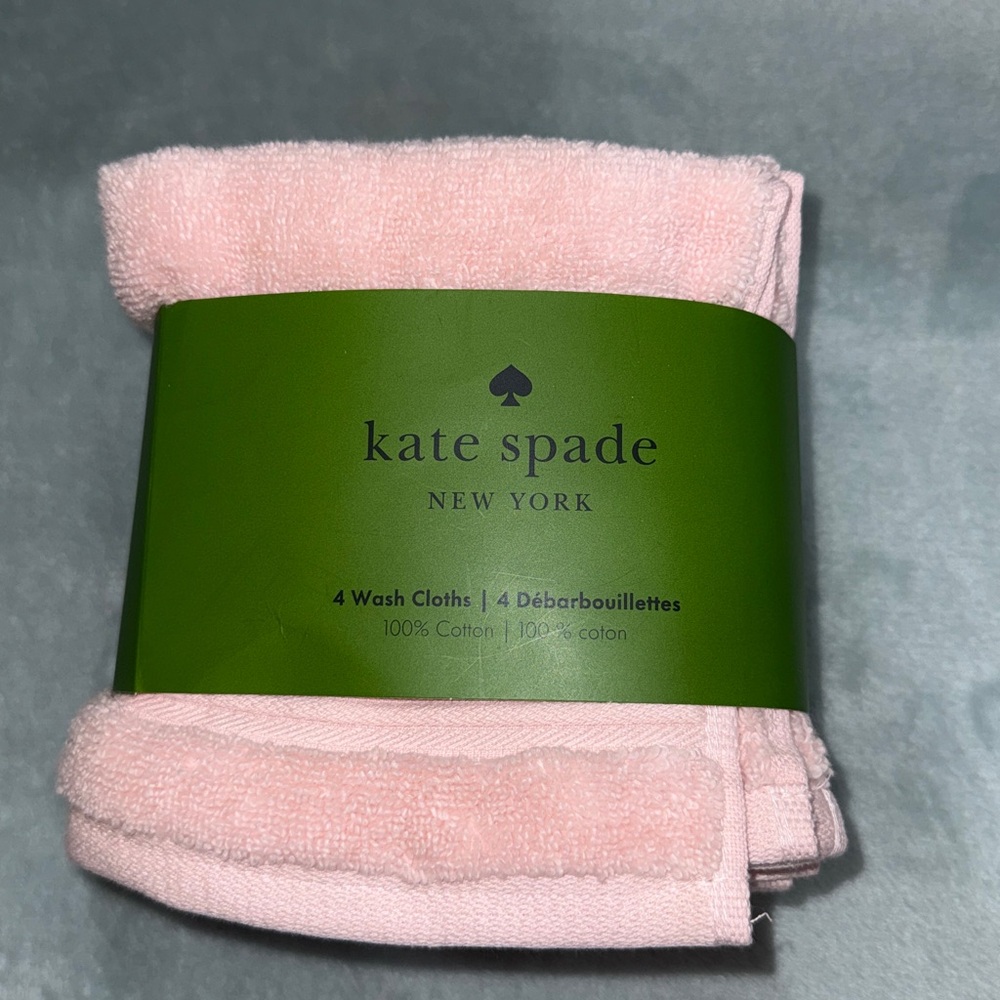 kate spade Soft Pink Wash Cloth Set - Picture 7 of 7
